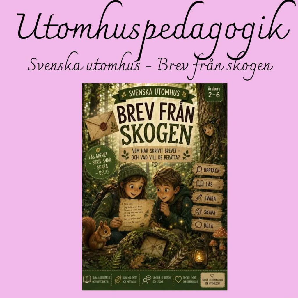Svenska utomhus – Brev från skogen | Brevskrivning i naturen | Åk 2–6