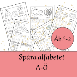 Alfabetet A–Ö – Spåra, skriv & träna