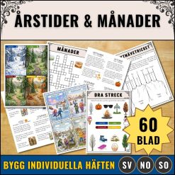 Årstider och månader - Stort materialhäfte