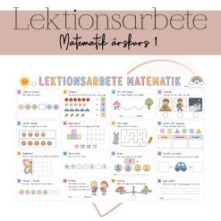 Lektionsarbete: matematik årskurs 1