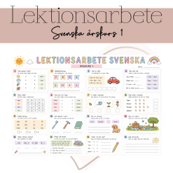 Lektionsarbete: svenska årskurs 1