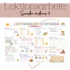Lektionsarbete: svenska årskurs 2