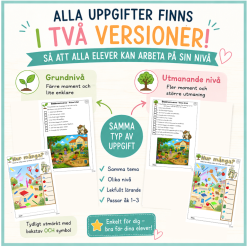 Skolstartslådan – nivåanpassade arbetsblad för åk 1–3