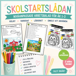 Skolstartslådan – nivåanpassade arbetsblad för åk 1–3