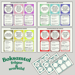 Boksamtalskort - frågor och stödsvar