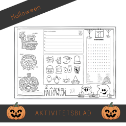 Halloween aktivitetsblad