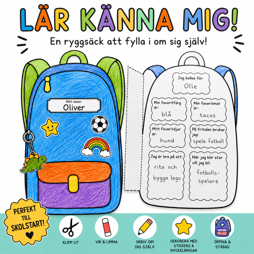 Lära känna mig – Min ryggsäck