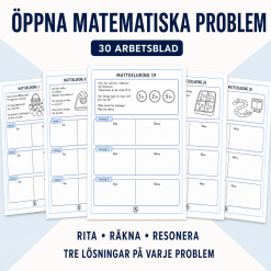 Öppna matematiska problem – 30 arbetsblad med flera lösningar