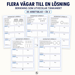 Öppna matematiska problem – 30 arbetsblad för åk 2