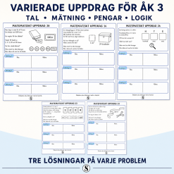 Öppna matematiska problem – 30 arbetsblad för åk 3