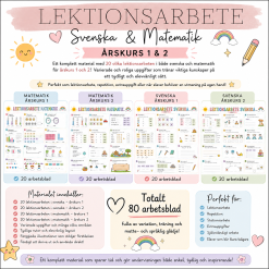 Lektionsarbete PAKET: svenska & matematik, årskurs 1-2