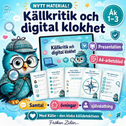 🌐 KÄLLKRITIK OCH DIGITAL KLOKHET – åk 1–3 🔍