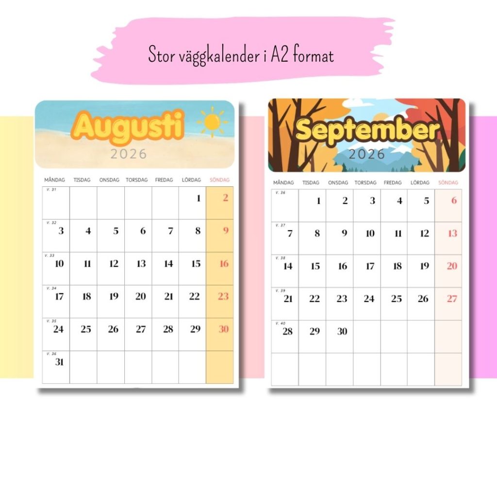 Stor väggkalender