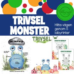 Värdegrunds-Monster med 5 labyrinter o 2 posters
