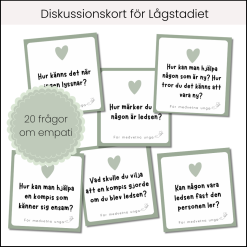 Diskussionskort för lågstadiet – Empati