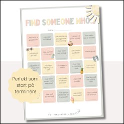 Find Someone Who… – Perfekt uppgift efter sommarlovet ☀️