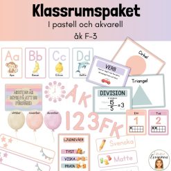 Klassrumspaket pastell och akvarell