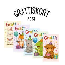 Grattiskort - 40 st