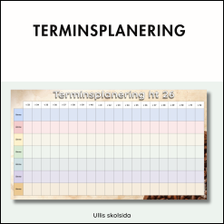 Mall för veckoplanering, terminsplanering, ämnesplanering och dagsplaneringar – redigerbar 26/27