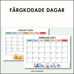 Klassrumskalender 26/27 - akvarell