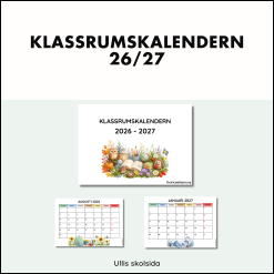 Klassrumskalender 26/27 - pastell