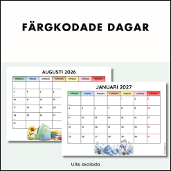 Klassrumskalender 26/27 - pastell