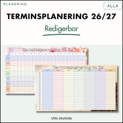 Mall för terminsplanering 26/27 – redigerbar