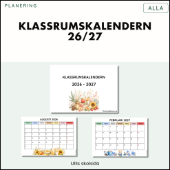 Klassrumskalender 26/27 - akvarell