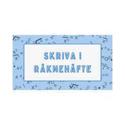 Stöd för att skriva i räknehäfte