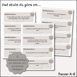 Diskussionsfrågor för mellanstadiet – Känslor och emotionell intelligens