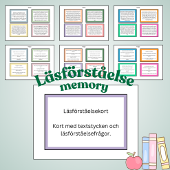 Läsförståelsekort (memory)