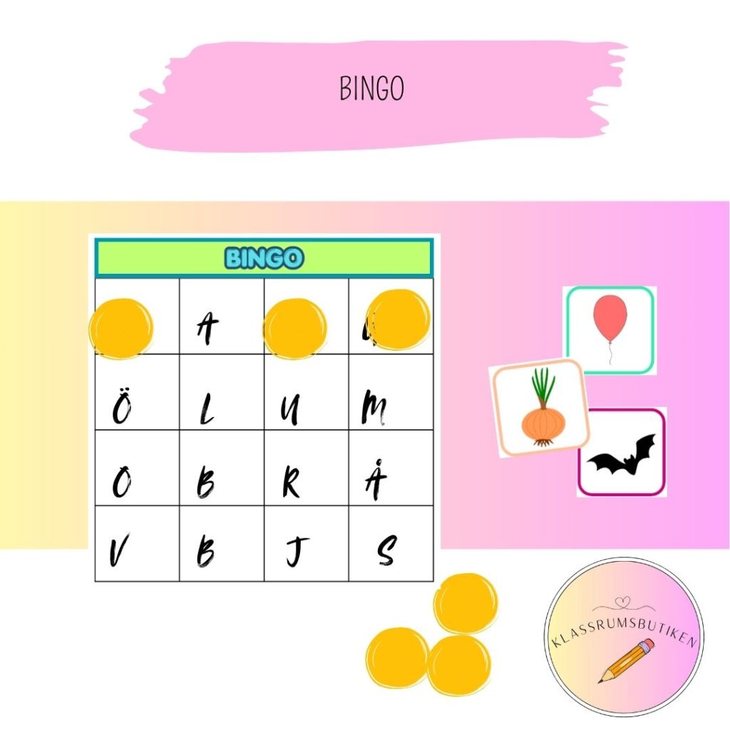 Bingo med begynnelsebokstav