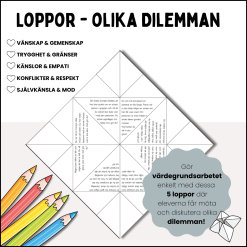 Värdegrundsloppor – 5 teman med dilemman