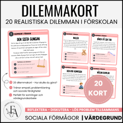 Dilemmakort i förskolan – 20 vardagssituationer som skapar viktiga samtal