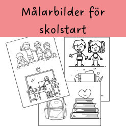 Målarbilder, skolstart