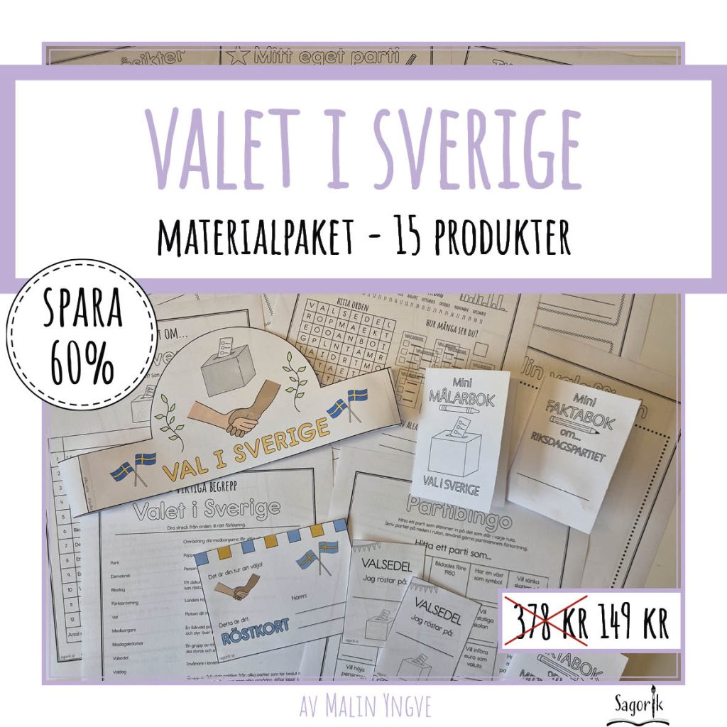 Materialpaket om valet i Sverige – Politik, val och demokrati