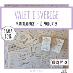 Materialpaket om valet i Sverige – Politik, val och demokrati