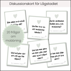 Diskussionskort för lågstadiet – Mobbning