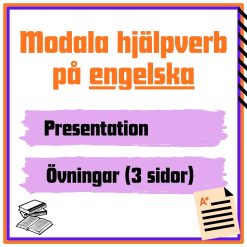 Modala verb på engelska - Presentation + övningar