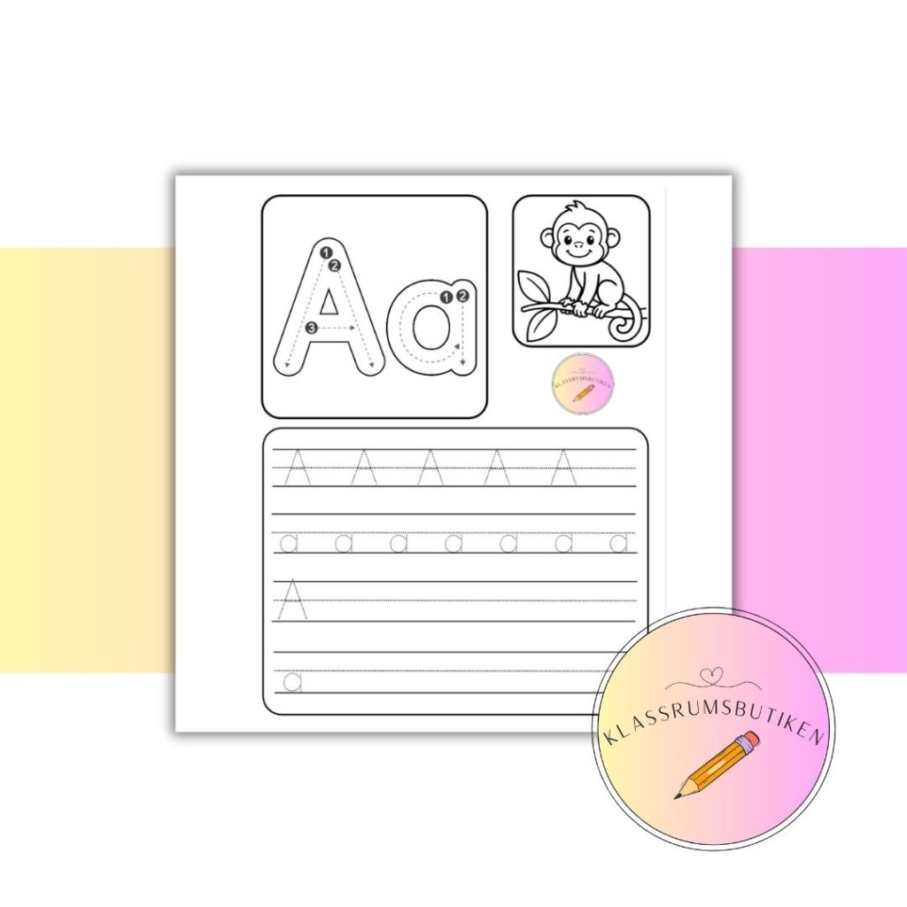Alfabetet arbetsblad A-Ö
