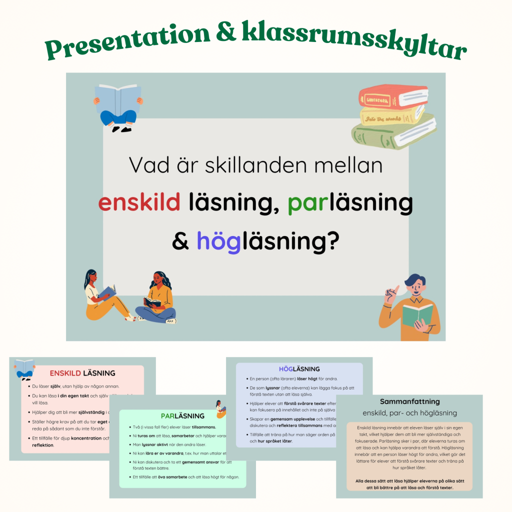 Presentation/skyltar: Olika sätt att läsa