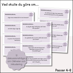 Diskussionsfrågor för mellanstadiet – Olikheter och inkludering
