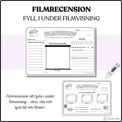 Filmrecension - arbetsblad för filmvisning