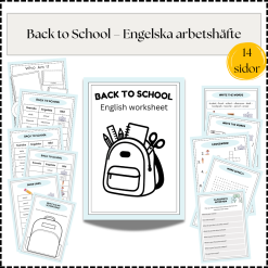 Back to School – Engelska arbetshäfte