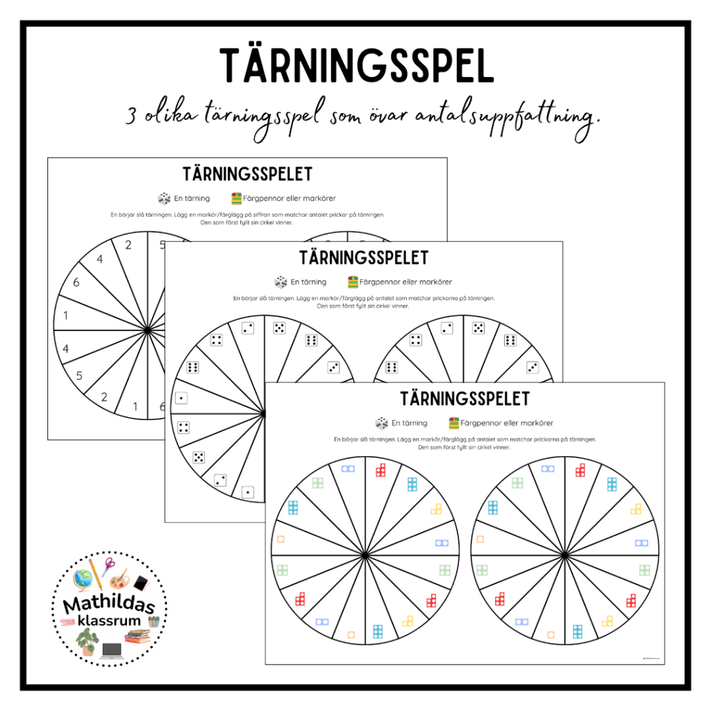 Tärningsspel – 3 olika varianter