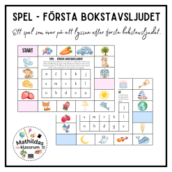 Spel - första bokstavsljudet