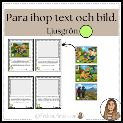Para ihop text och bild - ljusgrön