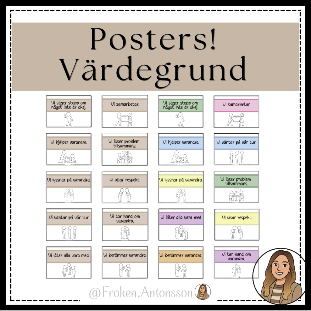 POSTERS – värdegrund – hur är vi mot varandra?