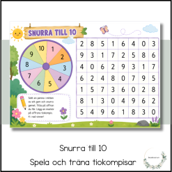 Snurra till 10 - spel