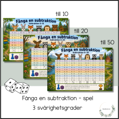 Fånga en subtraktion - spel